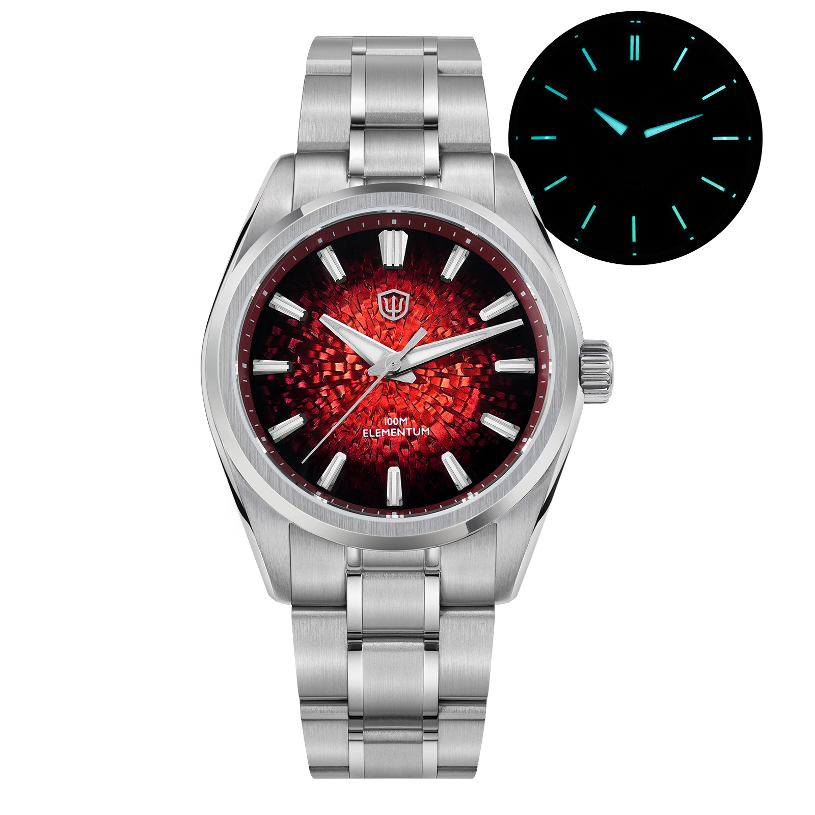 Watchdives WD0003C ice Crack Dial 38mm Men Watch VH31 Sweep Seconds Quartz Movement Sapphire Luminous 10Bar Waterproof Watches