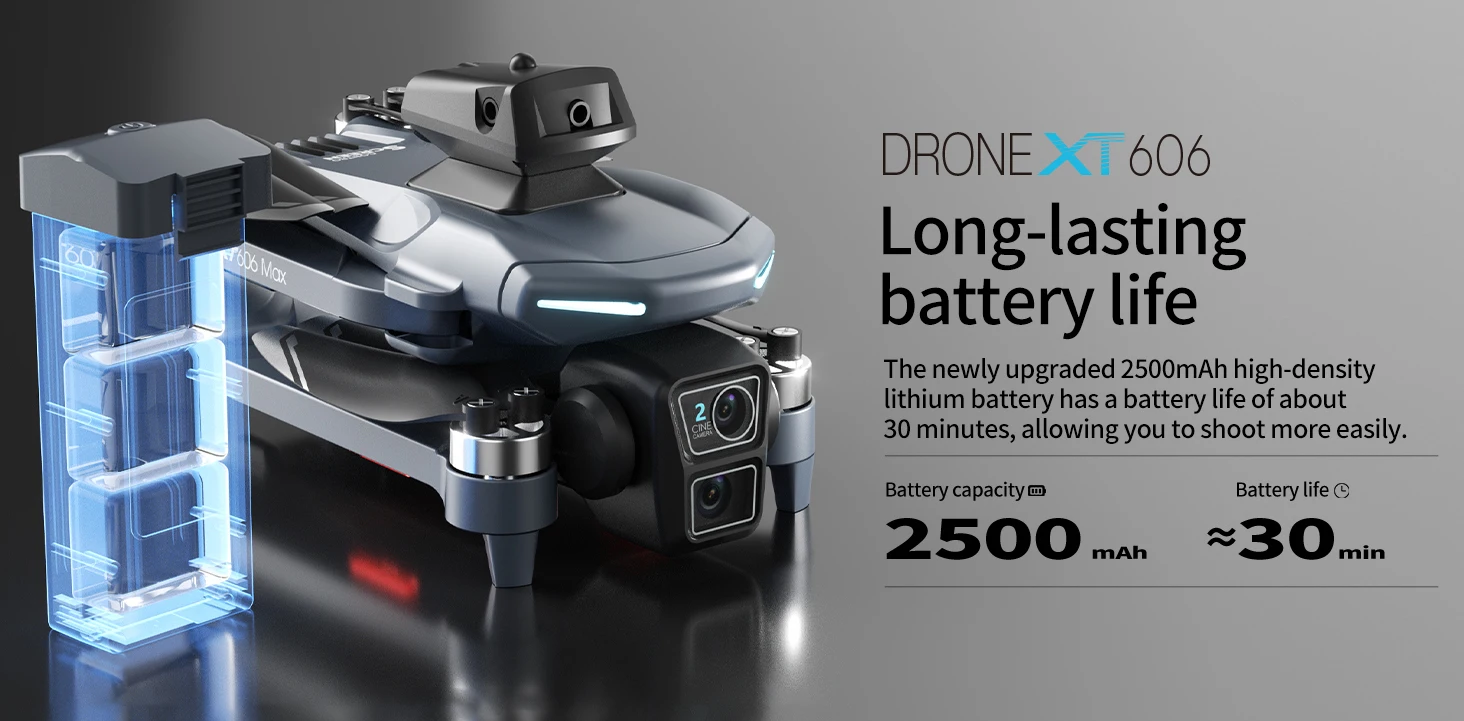 Xiaomi XT606 MAX GPS Drone 4k Professional 8K HD Camera FPV Wish Screen Drone 360° Obstacle Avoidance Quadcopter Toys Dron