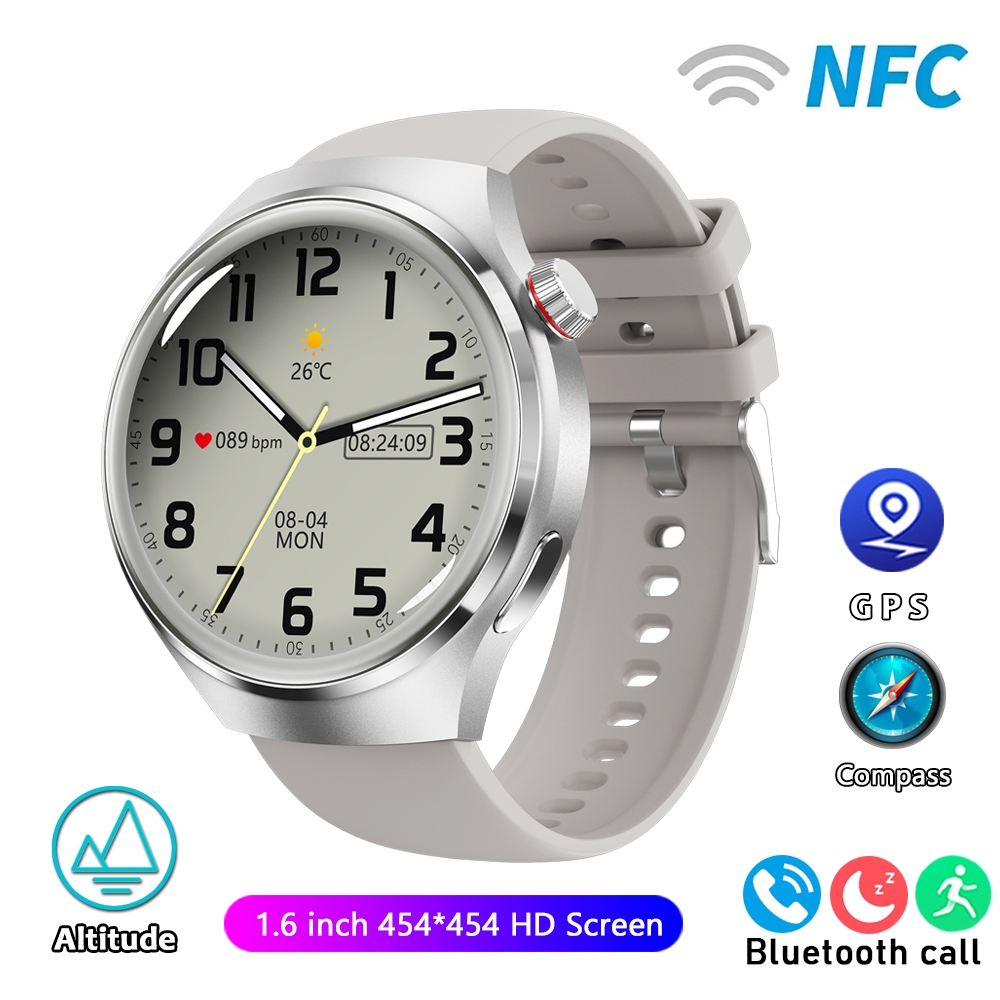 2025 New Watch 4 Pro Upgrade GPS NFC Men's Smartwatch 360*360 AMOLED HD Bluetooth Call Waterproof Smart Watch