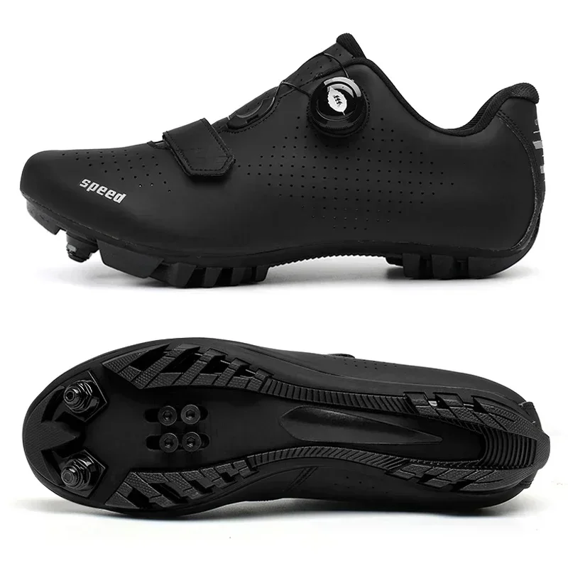 Cycling Sneaker MTB Men Sport Road Bike Boots Flat Racing Speed Sneakers Trail Mountain Bicycle Footwear Spd Pedal Cycling Shoes