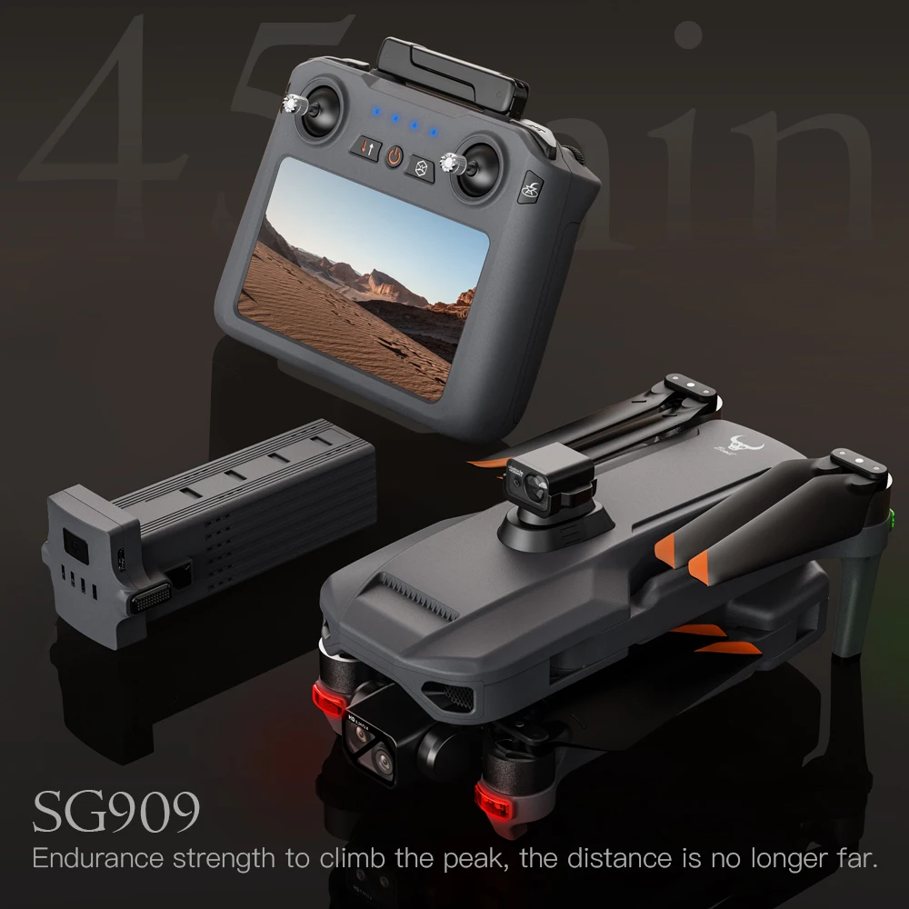 New ZLL SG909 Brushless Drone 3-Axis Gimbal Professional Camera With Touch Screen Obstacle Avoidance EIS Electronic RC Dron Toy