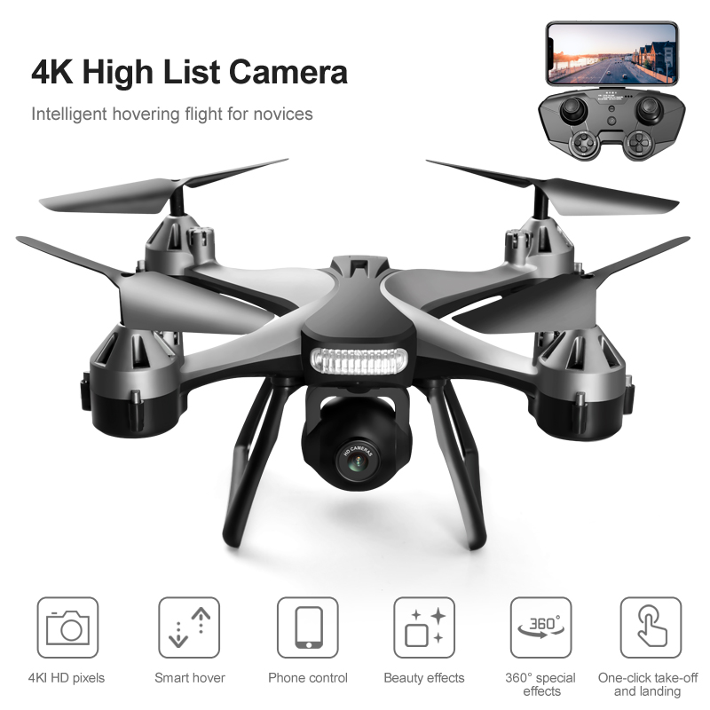 Mini Drone 801 Professional 4K HD Movie Grade Resist strong winds Toy Aircraft for Children Popular Small Quadcopter with Camera