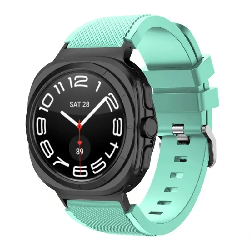 sports soft Silicone Strap For Samsung Galaxy Watch Ultra 2025 47mm breathable band For Samsung Watch 8 40mm 44mm 8 Classic 46mm