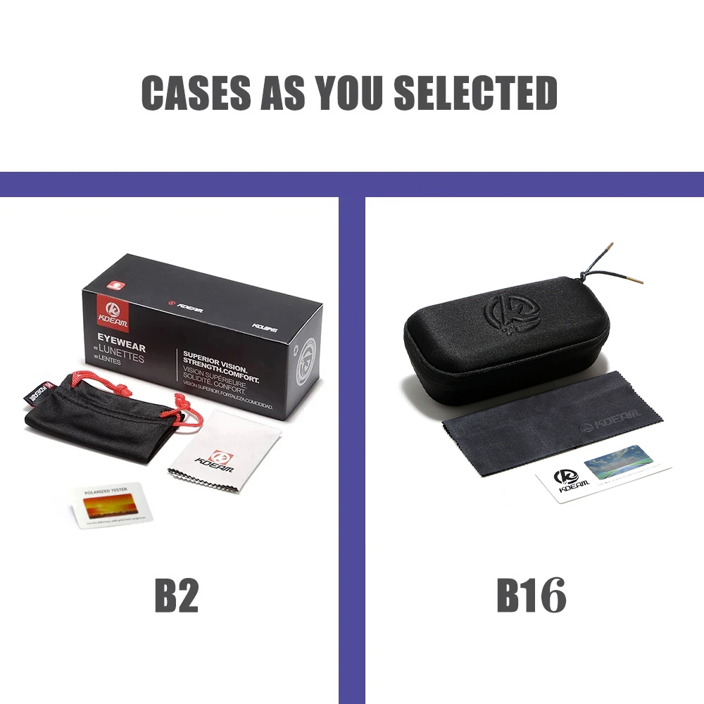 KDEAM Large Size Square Men's Sunglasses Polarized Photochromic Oversized Sun Glasses Fashion Women Shades Upgraded Edition