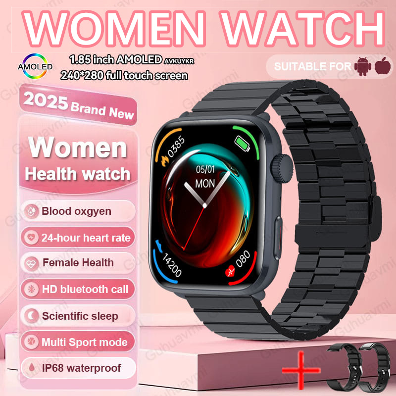 2025 New For Xiaomi Women AI Smart Diagnosis Smart Watch HRV+PPG Blood Pressure Blood oxygen Health monitor IP68 NFC Smartwatchs