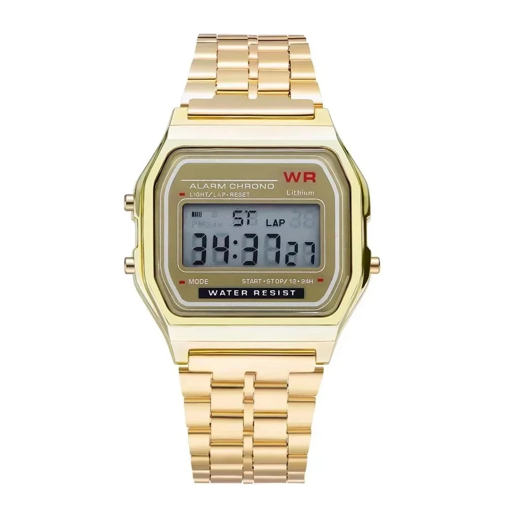 Retro Square Electronic Watches Digital Display
