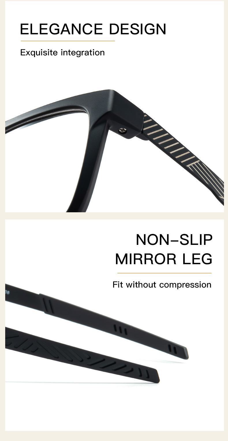 JMISUS Square Prescription Optical Sports Glasses Men Women Lightweight TR90 Frame Choose Polarized or Photochromic Lenses