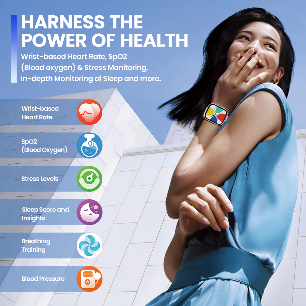 Zeblaze Btalk Plus Voice Calling Smartwatch 2.03'' HD Color Display 100+ Sports Modes Fitness Tracking Smart Watch for Men Women