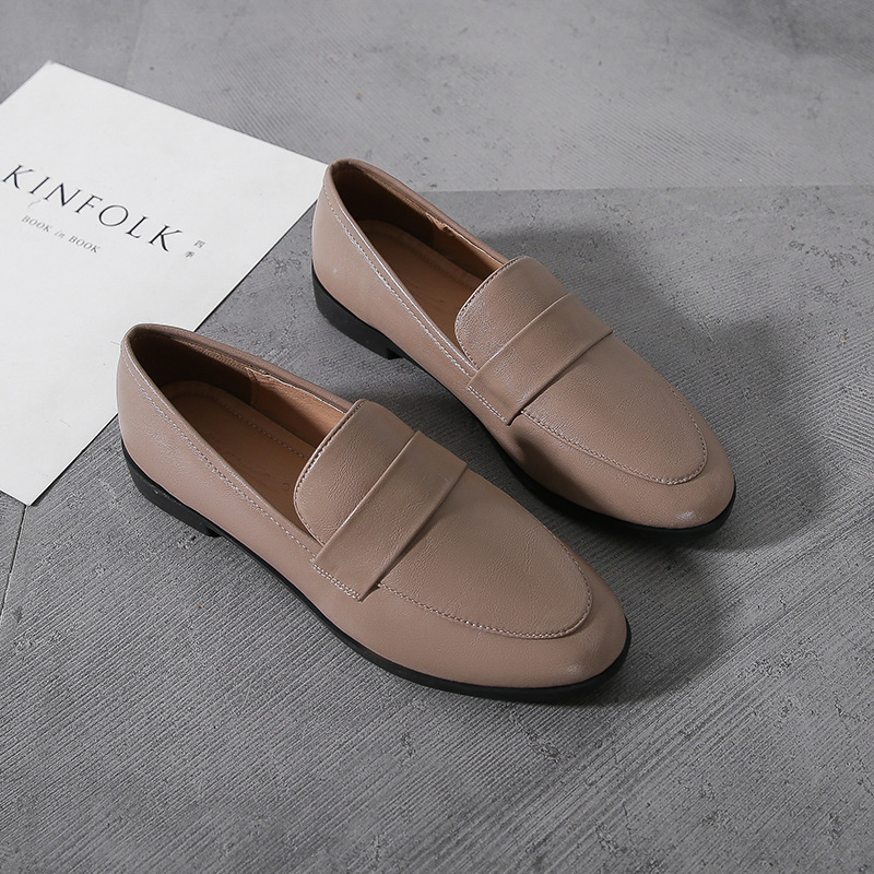 Spring Autumn ladies New Small Leather Shoes Vintage versatile loafers British style fashion anti slip shoes Casual women's flat