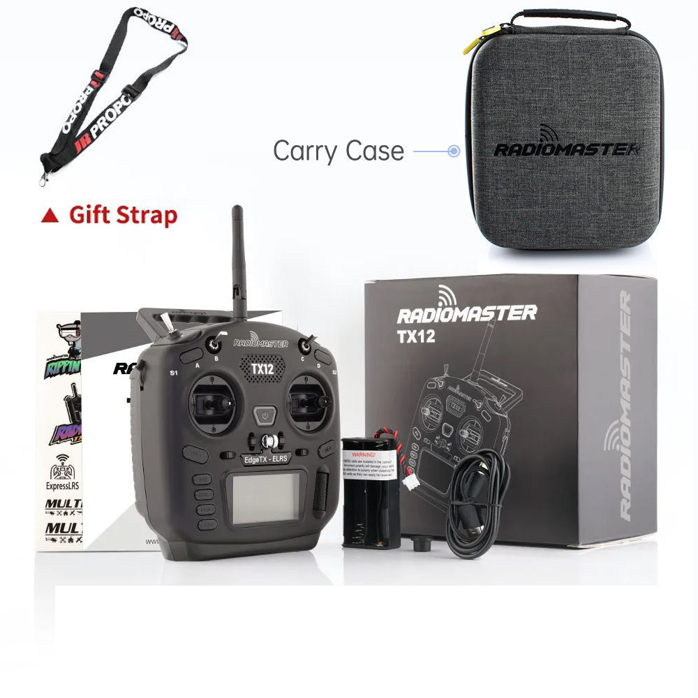 RadioMaster TX12 MKII ELRS EdgeTX OpenTX FCC LBT M2 16CH Hall Gimbals Multi-Module Compatible Radio Control Transmitter