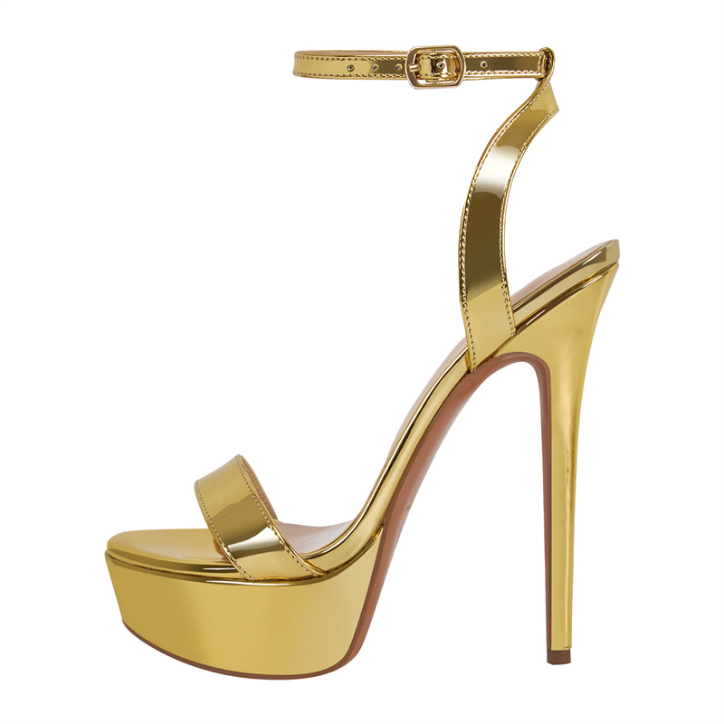 Onlymaker Women Peep Toe Platform Thin High Heel Sandals Sexy Leopard Buckle Strap Pumps Mixed Colors Party Dress Shoes