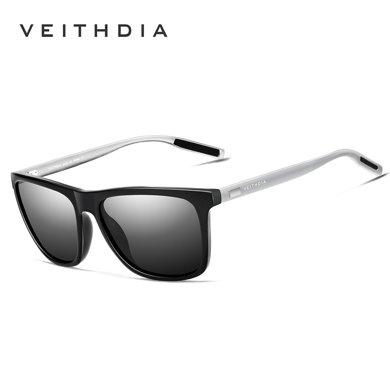 VEITHDIA Original Sunglasses Sports Outdoor Unisex Aluminum TR90 Polarized UV400 Lens Vintage Sun Glasses For Male/Female VT6108