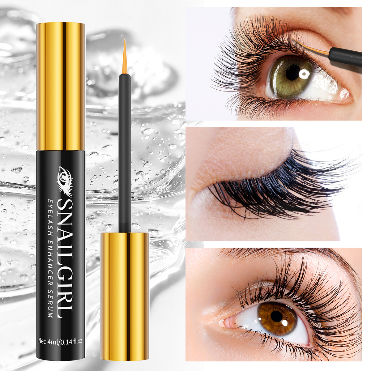 Fast Eyelash Growth Serum 7 Days Natural Eyelash Enhancer Longer Fuller Thicker Curling Lash Treatment Eye Care Products Makeup