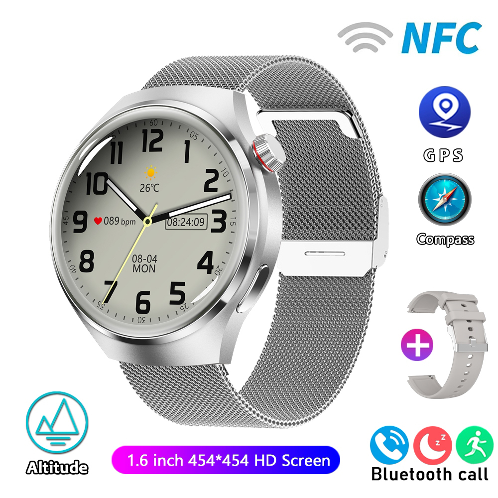 For HUAWEI Watch Pro GPS NFC Smart Watch Men 360*360 AMOLED Screen Heart rate Bluetooth Call IP68 Waterproof Man Smartwatch 2024