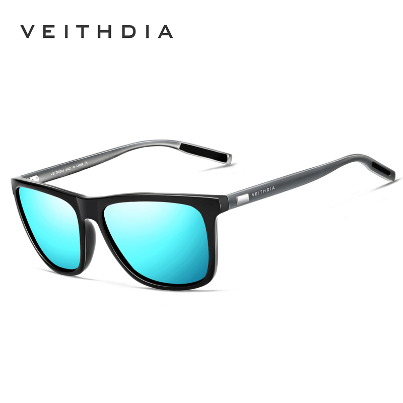 VEITHDIA Original Sunglasses Sports Outdoor Unisex Aluminum TR90 Polarized UV400 Lens Vintage Sun Glasses For Male/Female VT6108