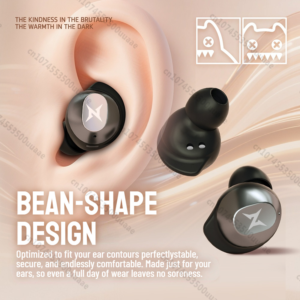 Zombiescat B12 TWS Wireless Earbuds Invisible in-Ear Bluetooth 5.4 Earphones Rotating Flip-Top Design Bluetooth Sports Headphone