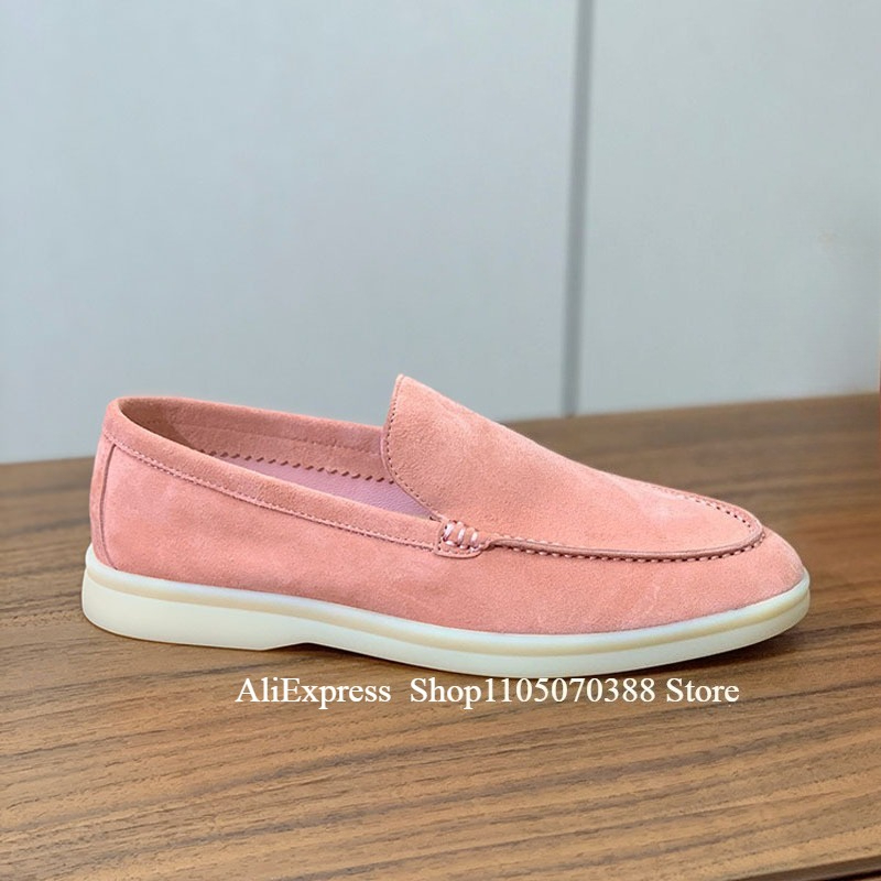 large size 35-51 highquality all Genuine leather walking men's loafers sheepskin Casual comfortable Sheep suede men's shoes