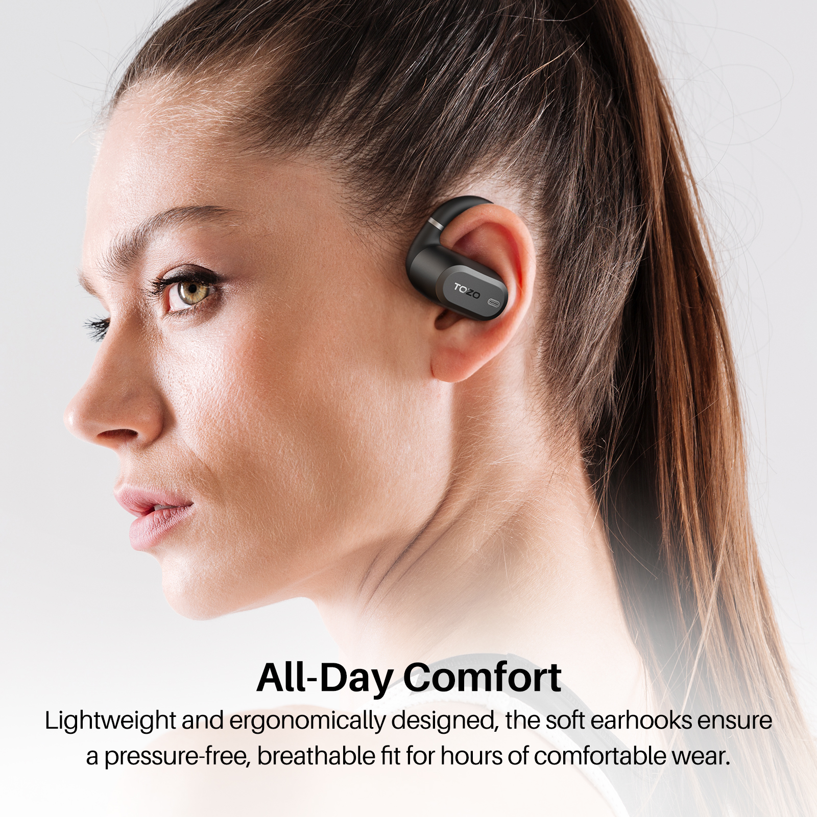 2025 New AI Translate TOZO OpenWear Open-ear Headphones Bluetooth Wireless OWS Earbuds for Sport Calls Pure Bass Headset