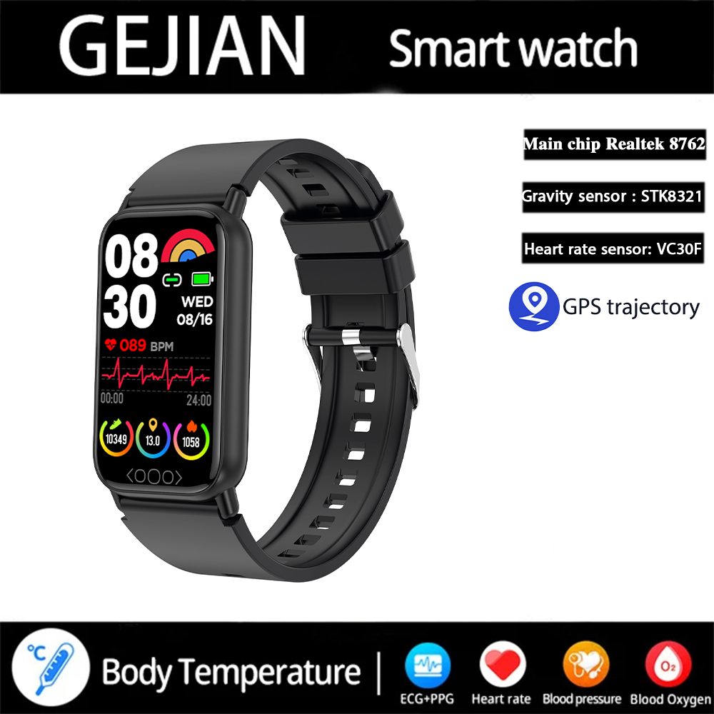 GEJIAN 2025 Smart Watch HD Touch Screen Heart Rate Monitoring Call Reminder GPS Sports Trajectory Waterproof Fitness Smartwatch