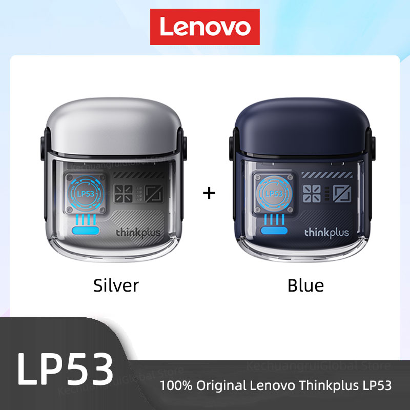 Lenovo LP53 Wireless Bluetooth 5.4 Earphones Mechanical Design Gamer Headset TWS Noise Reduction Sports Earbuds Long Standby New