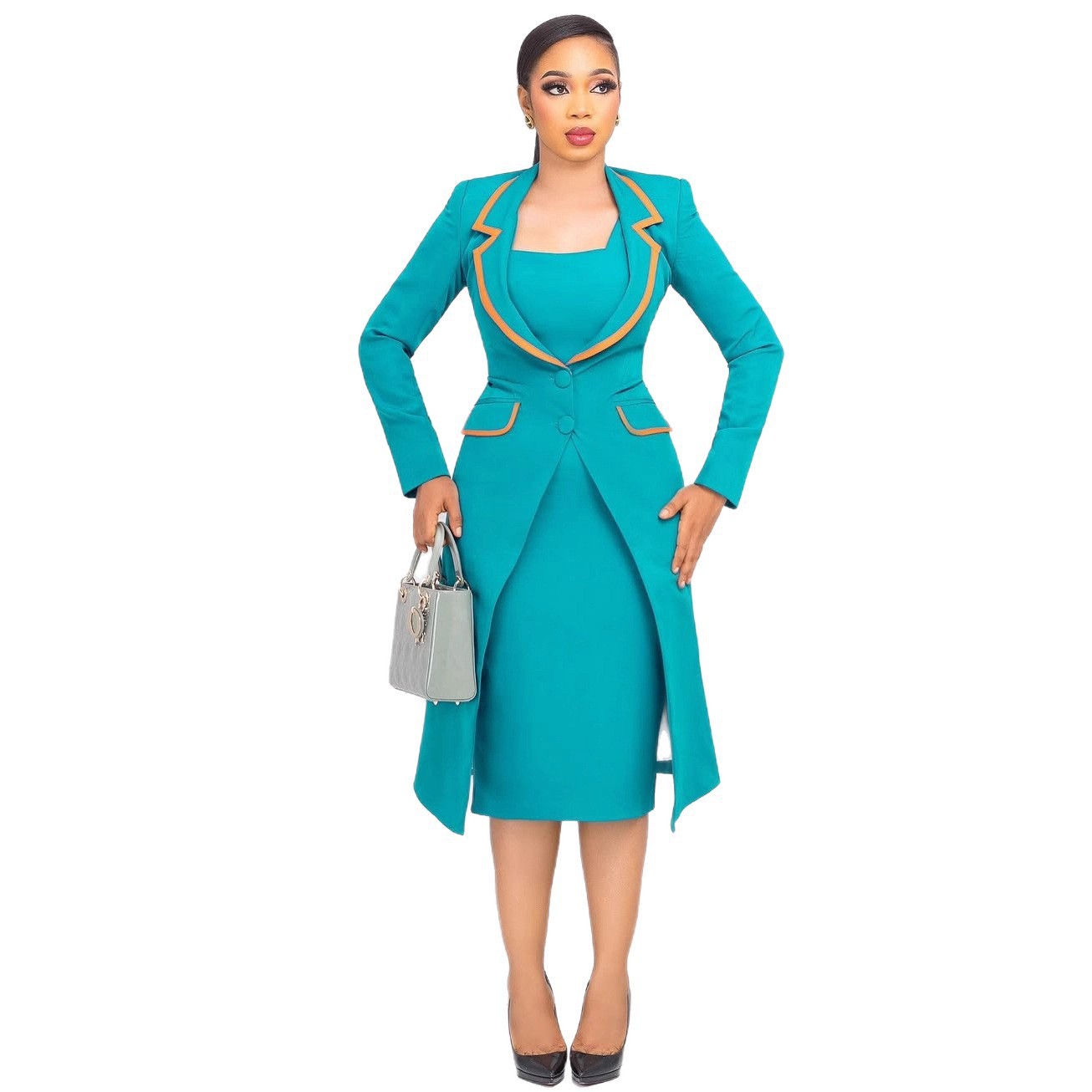 2 Piece Sets African Dresses for Women Autumn Fashion Dashiki Midi Dress Africa Clothes Dashiki Ankara Dresses Outfits