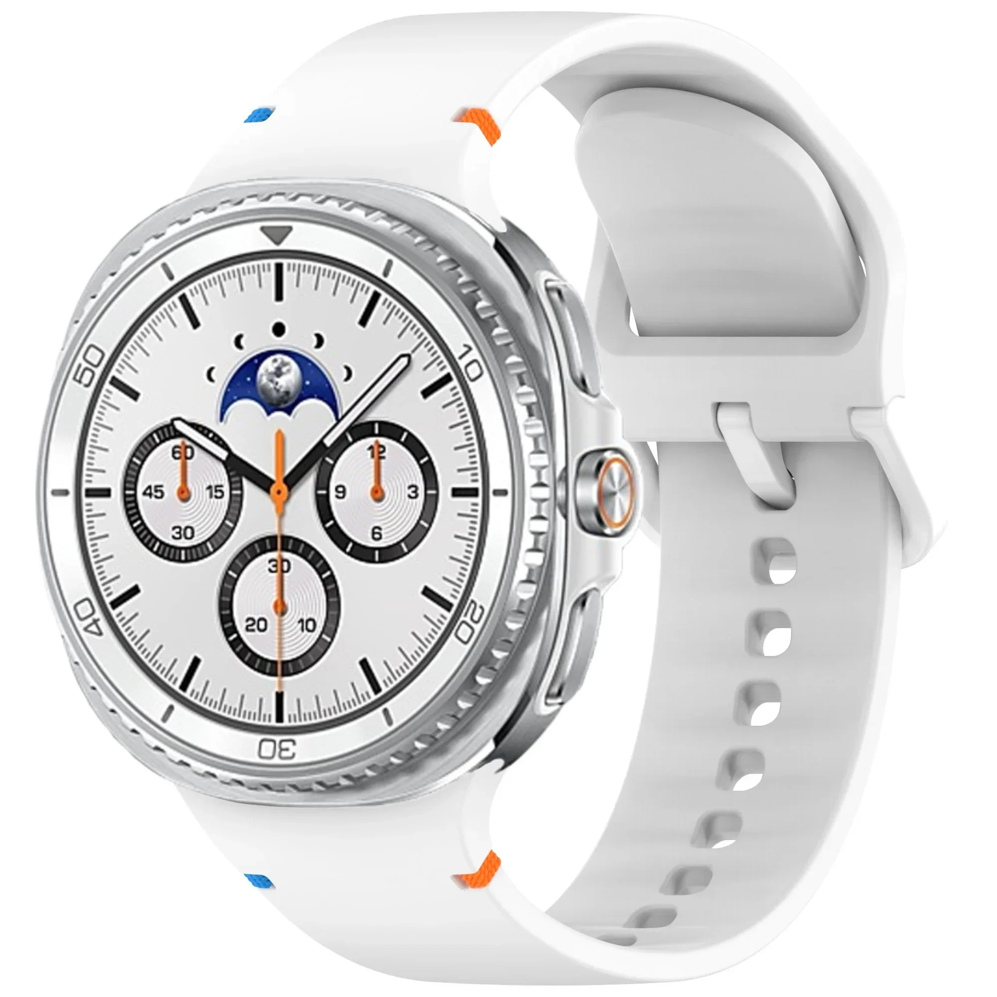 Official Silicone Watchband For Samsung Galaxy Watch 8 40mm 44mm 1:1 Sports Bracelet Wristband Galaxy Watch 8 Classic 46mm Belt