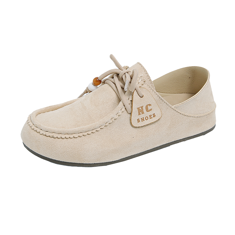 Fashion Brand Shoes Woman 2025 Autumn New Vintage Suede Loafers Pumps Women's Casual Flats Shoes British Style Flat Single Shoes