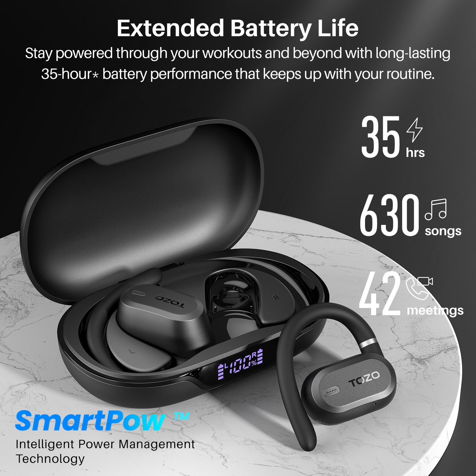 2025 New AI Translate TOZO OpenWear Open-ear Headphones Bluetooth Wireless OWS Earbuds for Sport Calls Pure Bass Headset