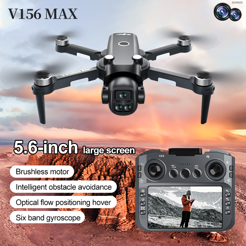 2025 New V156 Max RC Drone Professional 8K Camera with 5G WiFi UAV Screen Remote Control Brushless Obstacle Avoidance Quadcopter