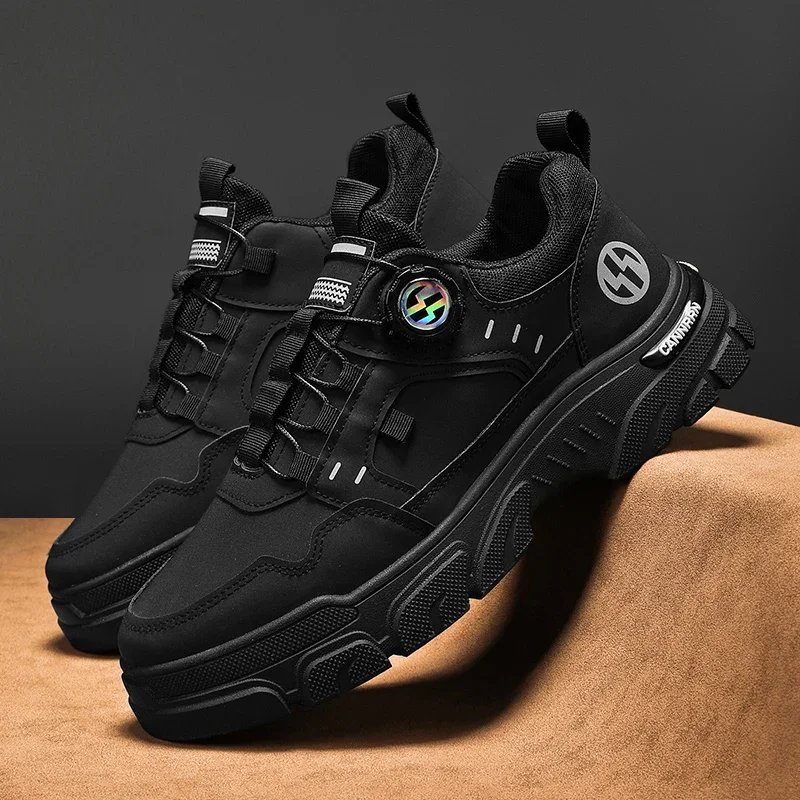 Autumn Mens Casual Shoes Leather Men's Sneakers Comfortable Soft Male Wark Board Shoes Platform Shoe for Men Кроссовки Мужские