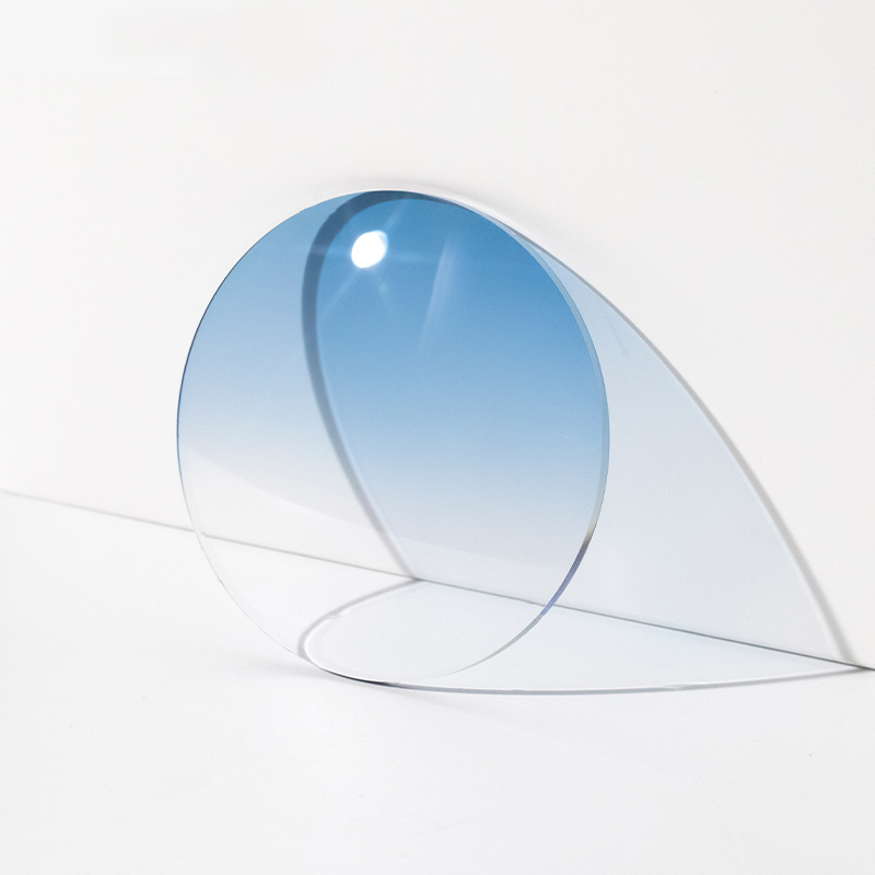 ZIROSAT Aspheric Tinted color MR-8 1.61index Super Tough Optical Glasses Prescription Lenses Strong Anti Reflective for Rimless