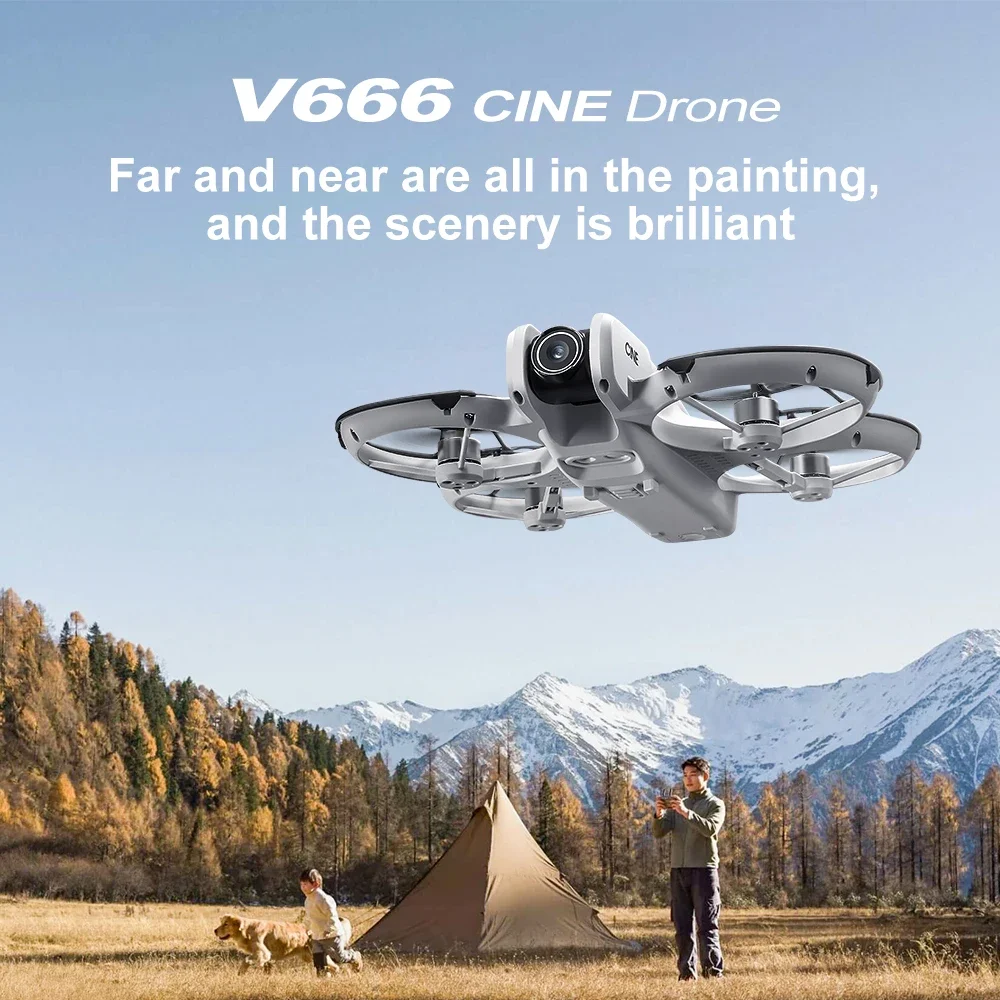 NEW V666 Drone For Xiaomi 8K Professional WIFI 5G Dron Obstacle Avoidance Brushless Altitude Headless Mode RC Quadcopter  toys