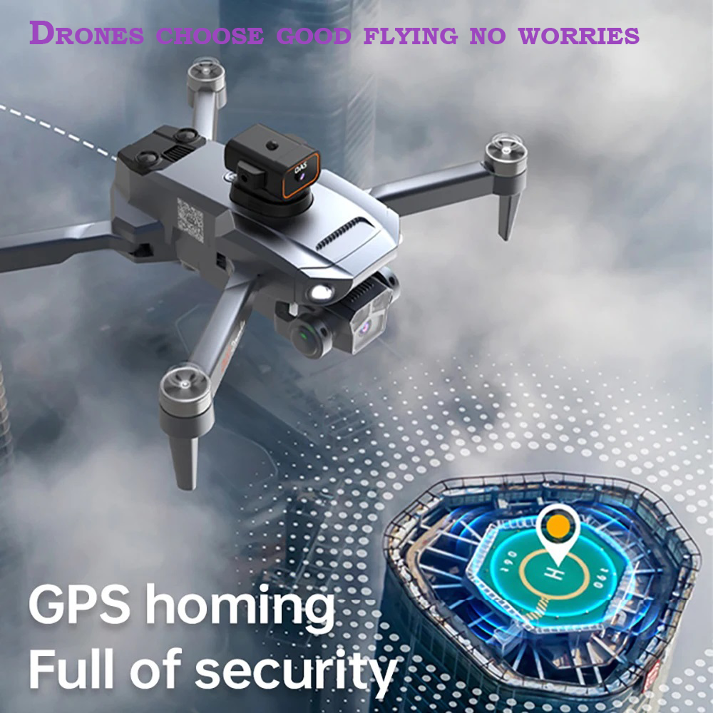 RC GPS Camera Drone 8K HD Camera 5G WIFI windproof FPV 360° Obstacle Avoidance Brushless 4.5inch Screen Remote control