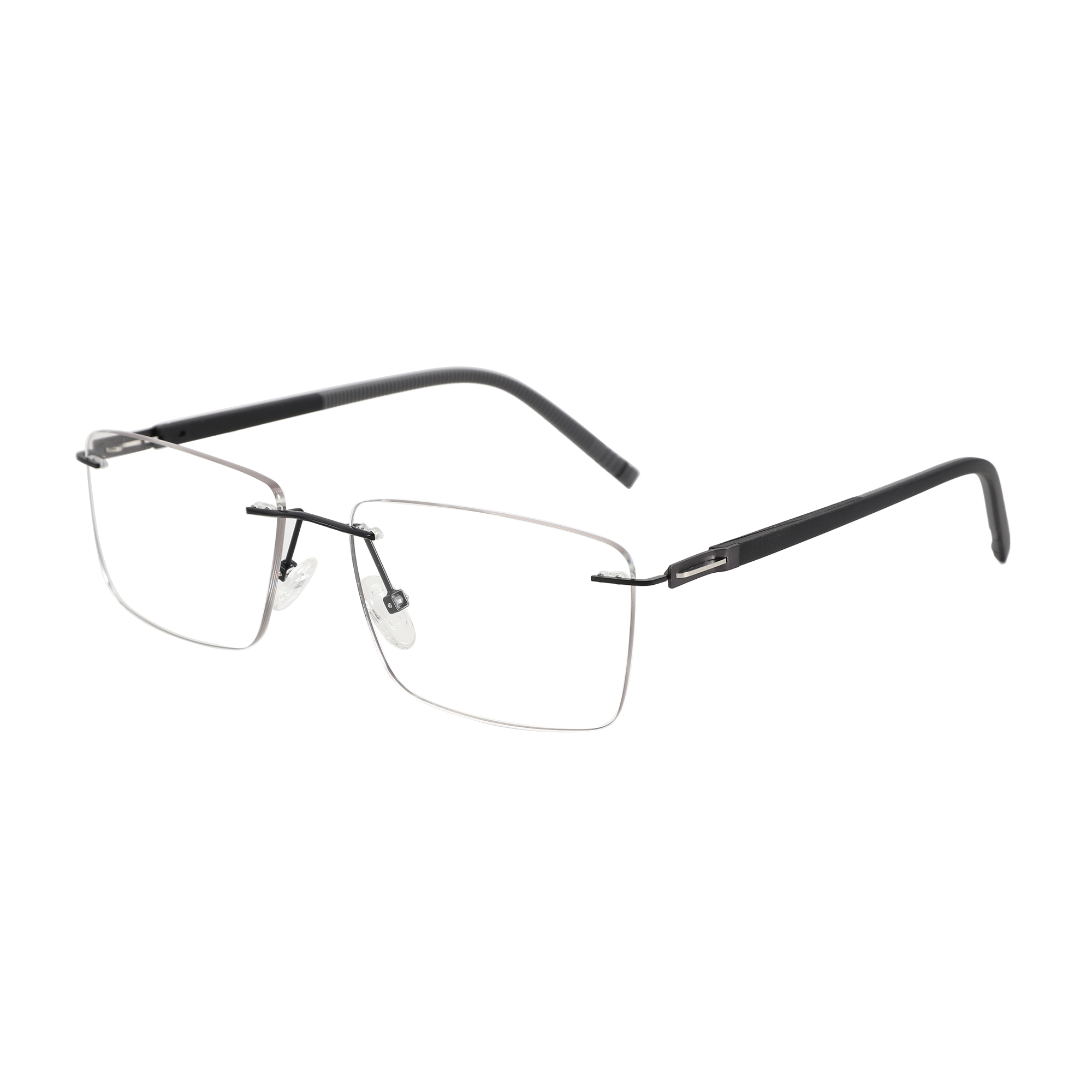 ZENOTTIC High-quality Rimless Rectangle Prescription Glasses Anti Blue Light/Photochromic Optical Eyeglasses For Men