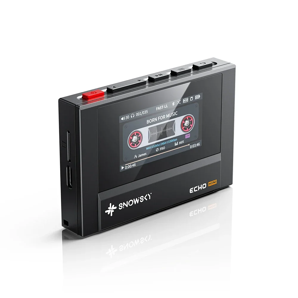 Fiio Snowsky Echo Mini Wireless Bluetooth Mp3 Mini Walkman 8GB Custom Support Dsd Retro Portable Bluetooth Player Music Gift Man