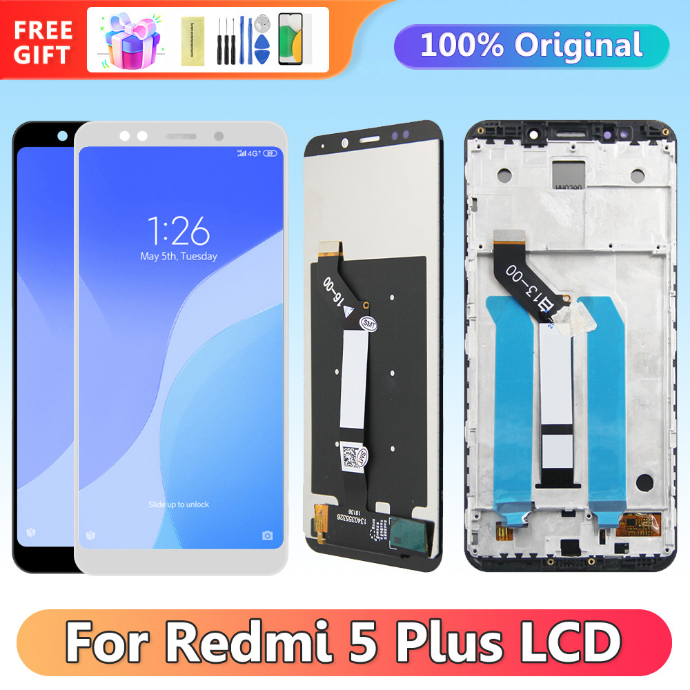 5.99'' Original Display Screen for Xiaomi Redmi 5 Plus MEG7 MEI7 Lcd Display Digital Touch Screen Replacement for Redmi 5 Plus