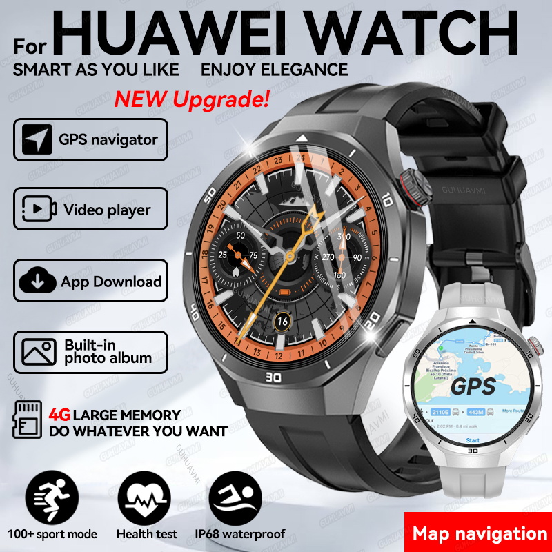 2025New For HUAWEI Upgraded Ultra Big 4GB Memory Smart Watch Men GPS Map MP3/MP4 Player Bluetooth Call Sports Fashion Smartwatch