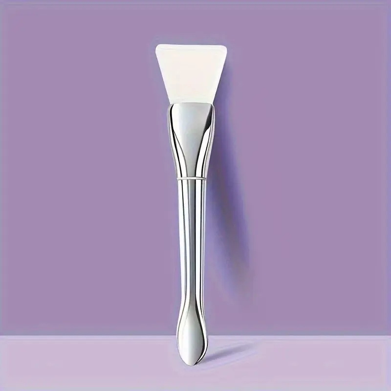 1/4 PCS Silicone Facial Mask Brush Soft Head with Scraper Integrated Dual-use Mud Film Brush DIY Film Adjusting Beauty Tools