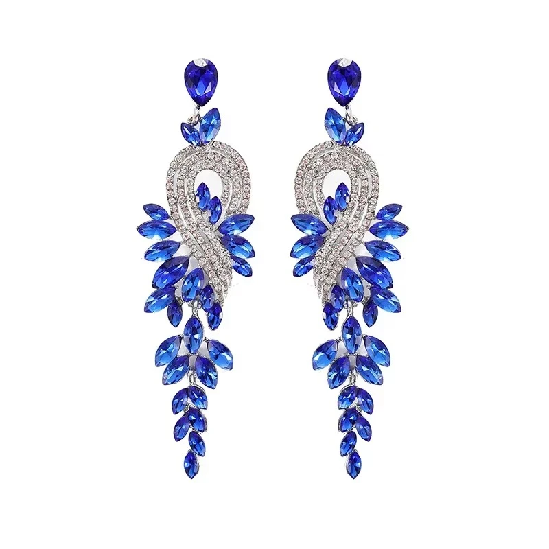 Exaggerated Retro Phoenix Pattern Earrings Pair Fashionable New Year's Jewelry Accessories Multiple Colors Available