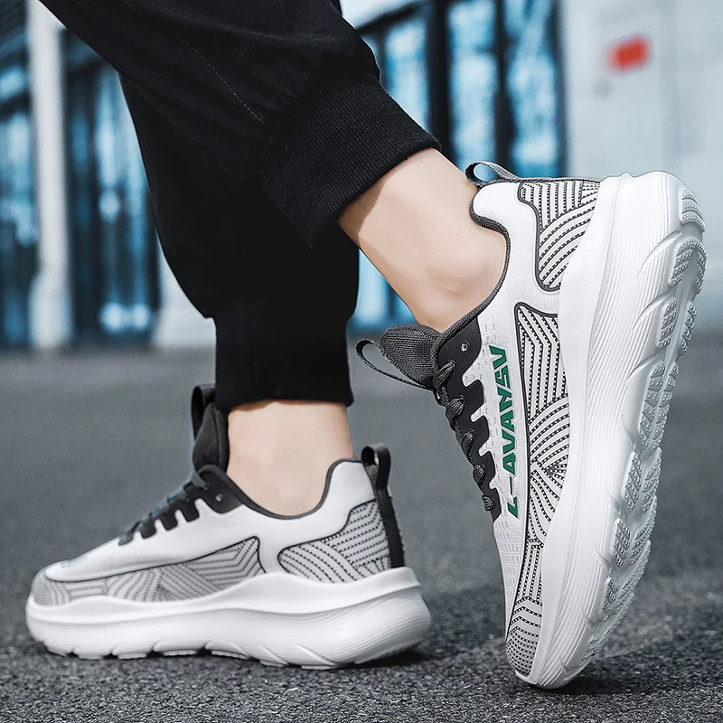 New Model Mens Durable Sneakers Lightweight Running Shoes for Men Breathable Non Slip Walking Shoes   Four Season Running Shoes