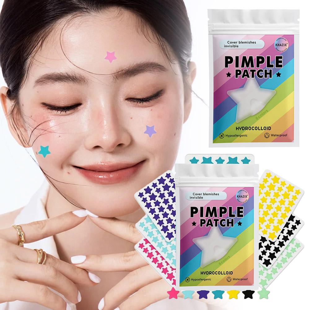 280pcs Star Acne Patch Colorful Invisible Breathable Waterproof Cover Blemishes Pimple Patch Facial Skin Care Beauty Makeup Tool