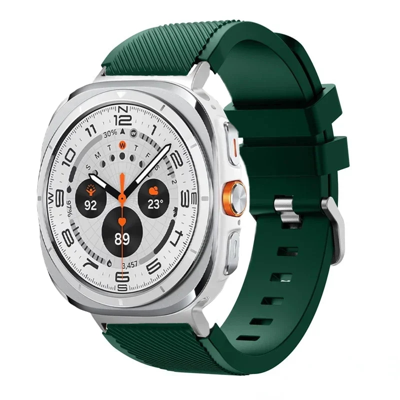 sports soft Silicone Strap For Samsung Galaxy Watch Ultra 2025 47mm breathable band For Samsung Watch 8 40mm 44mm 8 Classic 46mm