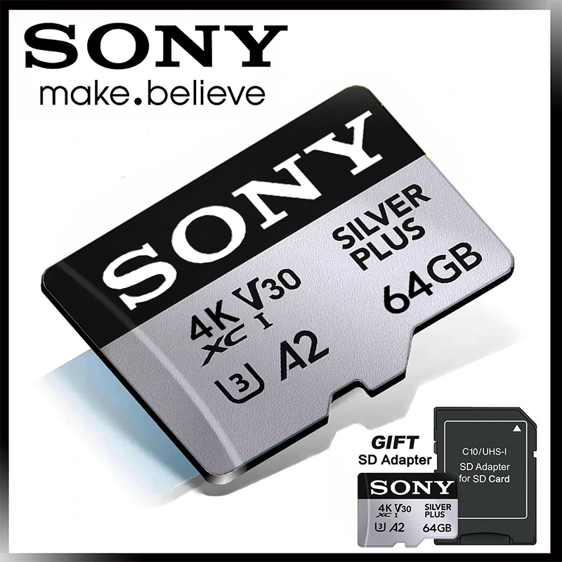 SONY 1TB Micro TF SD Card 128GB 256GB Class 10 High Speed Memory Card U3 4K 512GB TF Flash Card 512GB for Phone Camera Drone