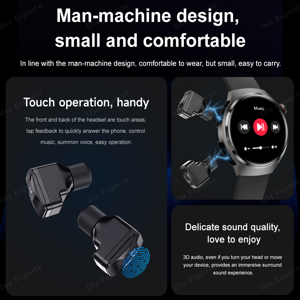 2 In 1 Smartwatch With Headphones TWS Earphone NFC GPS Tracker BT Calls IP68 Waterproof Sports Fitness Smart Watch Men 2025 New