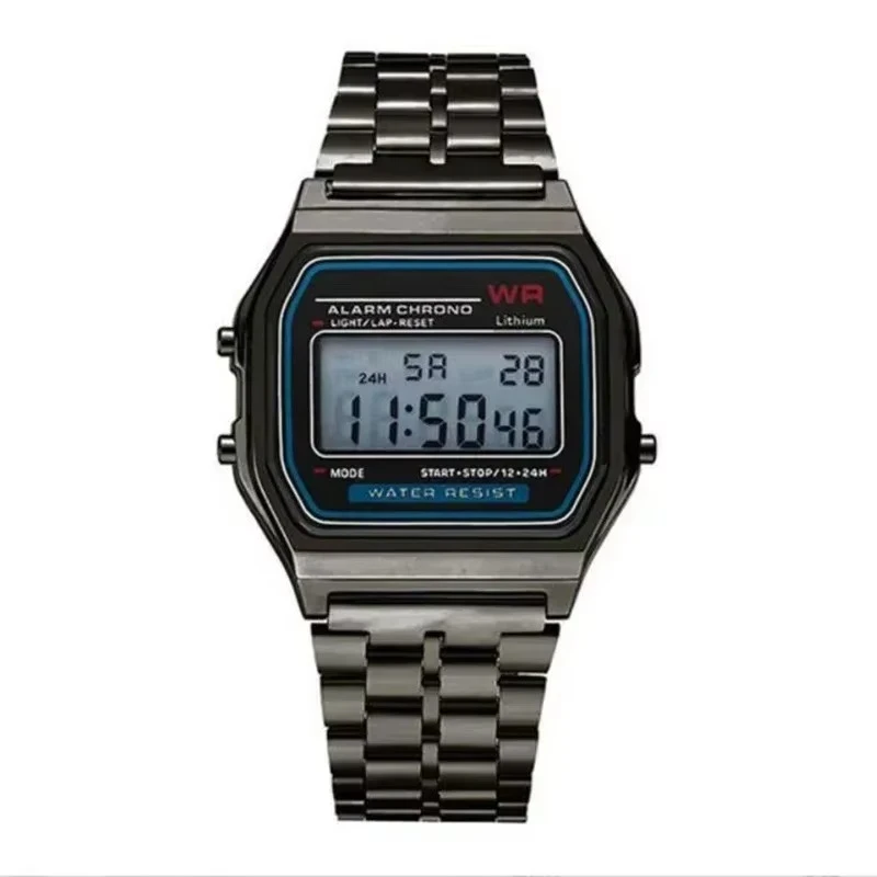 Retro Square Electronic Watches Digital Display