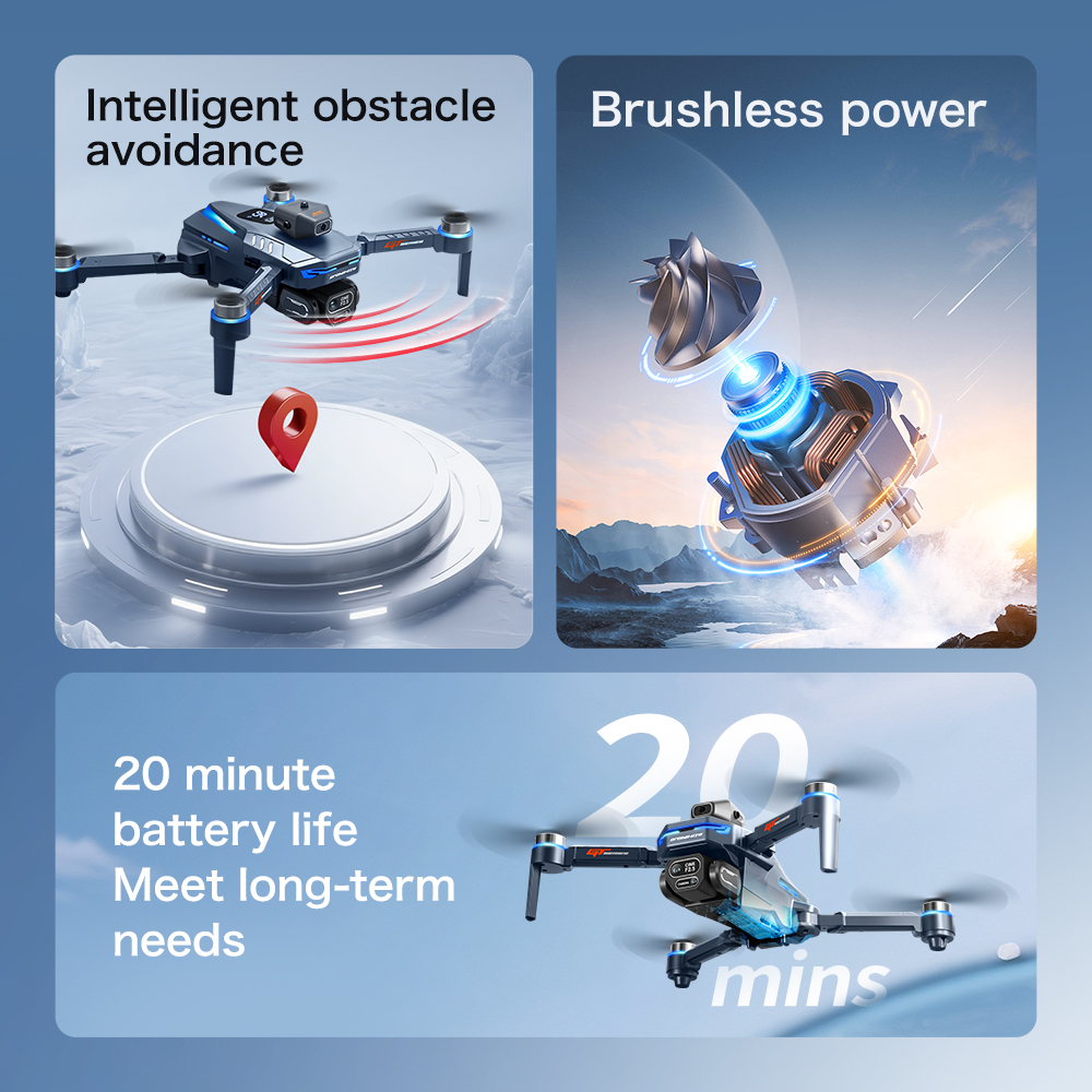 For Xiaomi GT8 Drone 4K Professional 8K Dual Camera GPS Dron Brushless Motor 5G WIFI FPV Foldable RC Quadcopter Helicopter Toys