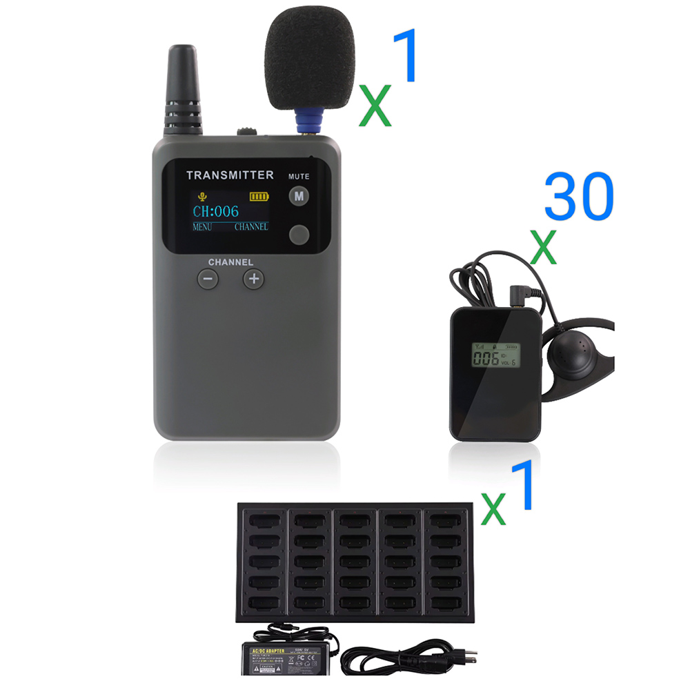 Wireless Tour Guide System Whisper Talk Simultaneous Interpretation System For Tourism Group Service Meeting Training Exhibition