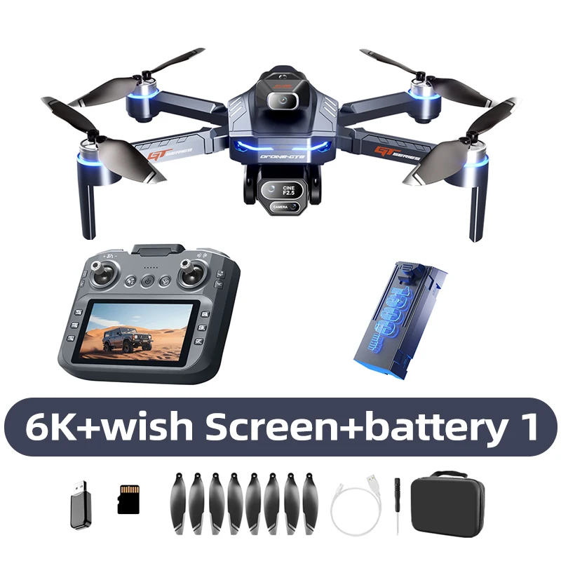 Xiaomi GT8 Drone 8K Professional Dual Camera GPS FPV Brushless Motor Optical Flow Hovering Folding Quadcopter 4K RC Dron Toys