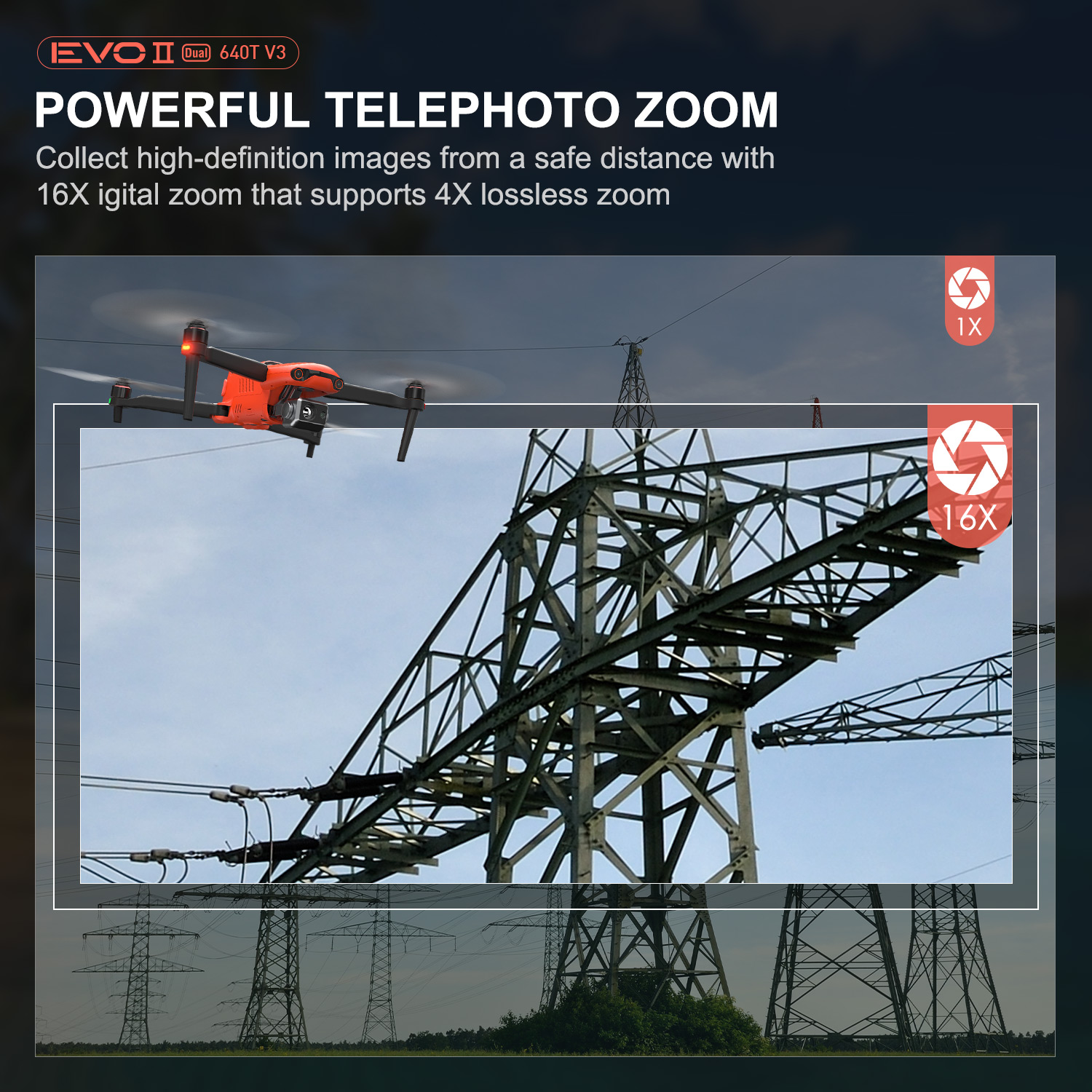 Autel Robotics EVO II Dual 640T V3 Drone 6K Professional 640x512 Thermal Imaging Drones with 7.9" Smart Controller Rugged Bundle