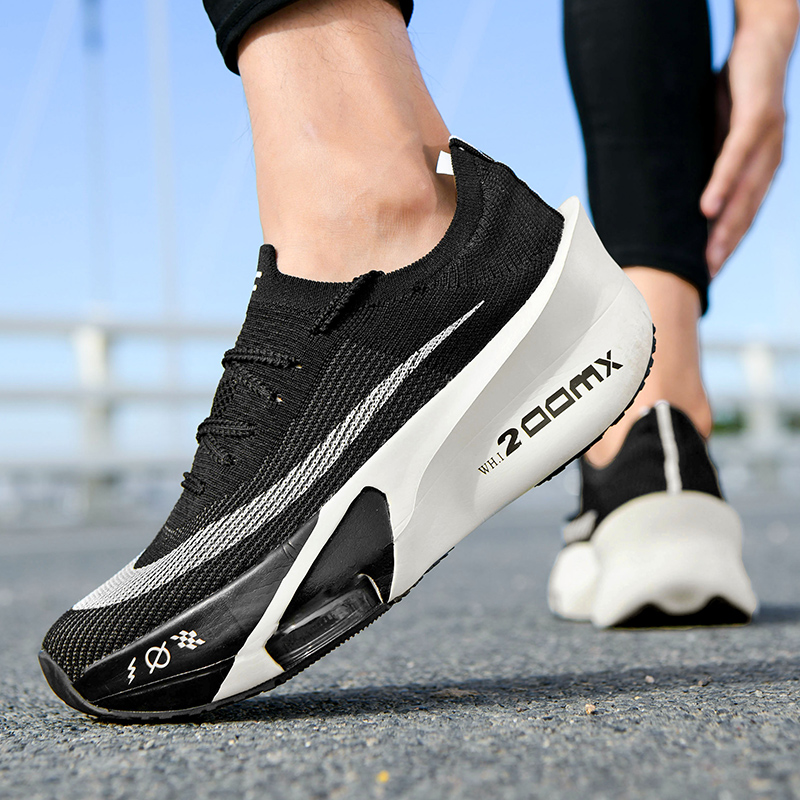 Casual Sneakers Air Cushion Running Shoes Jogging Marathon Men Sports Breathable Lightweight Comfortable Nonskid Leisure Sneaker